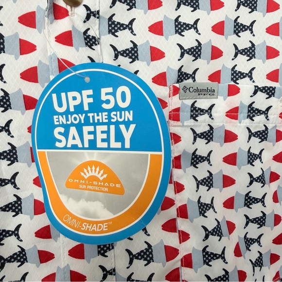 NWT Men’s Bluefin Winds Camp Shirt Outdoor wear UPF 50, XL - Picture 3 of 9